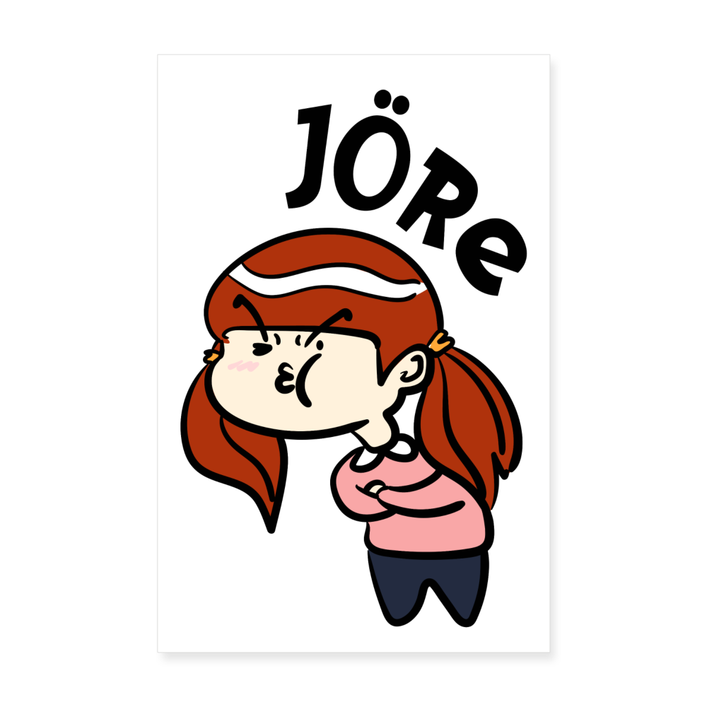 Jöre - Poster 20x30 cm - weiß