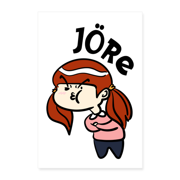 Jöre - Poster 40x60 cm - weiß