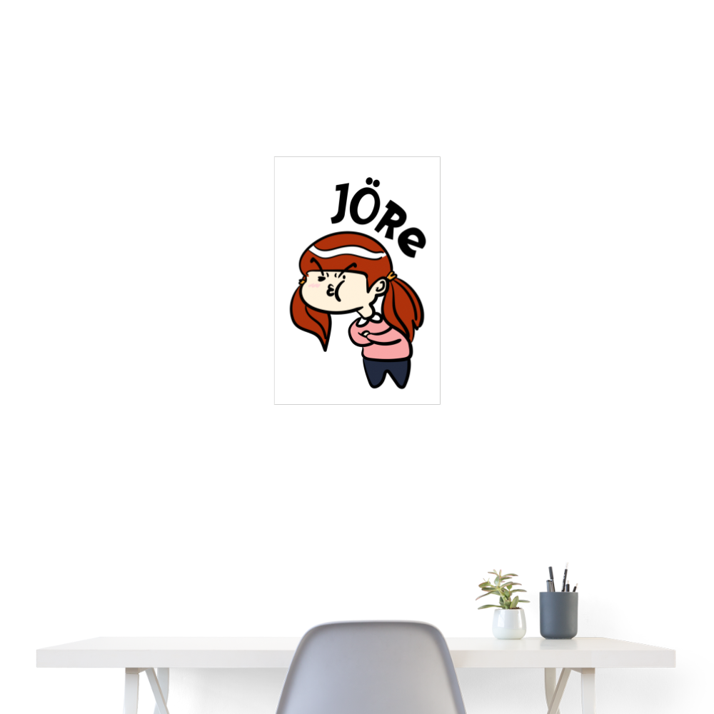 Jöre - Poster 40x60 cm - weiß