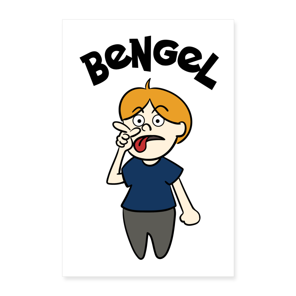 Bengel - Poster 40x60 cm - weiß