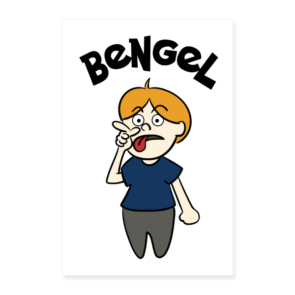 Bengel - Poster 40x60 cm - weiß