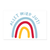 Allet wird jut! - Poster 30x20 cm - weiß