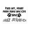 Janz Jefährlich - Poster 60x40 cm - weiß