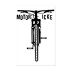 Motor icke - Poster 20x30 cm - weiß