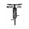 Motor icke - Poster 40x60 cm - weiß