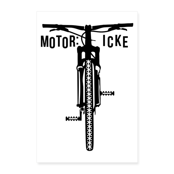 Motor icke - Poster 40x60 cm - weiß