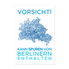 Spuren von Berlinern - Poster 40x60 cm - weiß