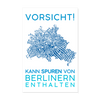 Spuren von Berlinern - Poster 20x30 cm - weiß