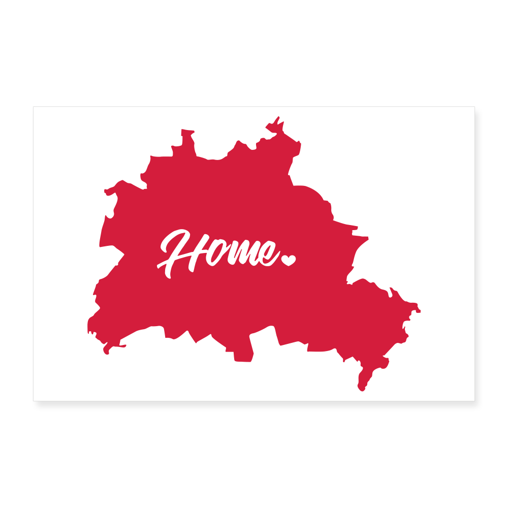 Heimat Berlin - Poster 30x20 cm - weiß