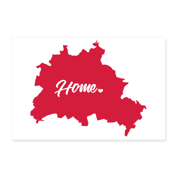 Heimat Berlin - Poster 30x20 cm - weiß