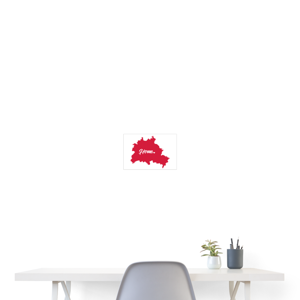 Heimat Berlin - Poster 30x20 cm - weiß