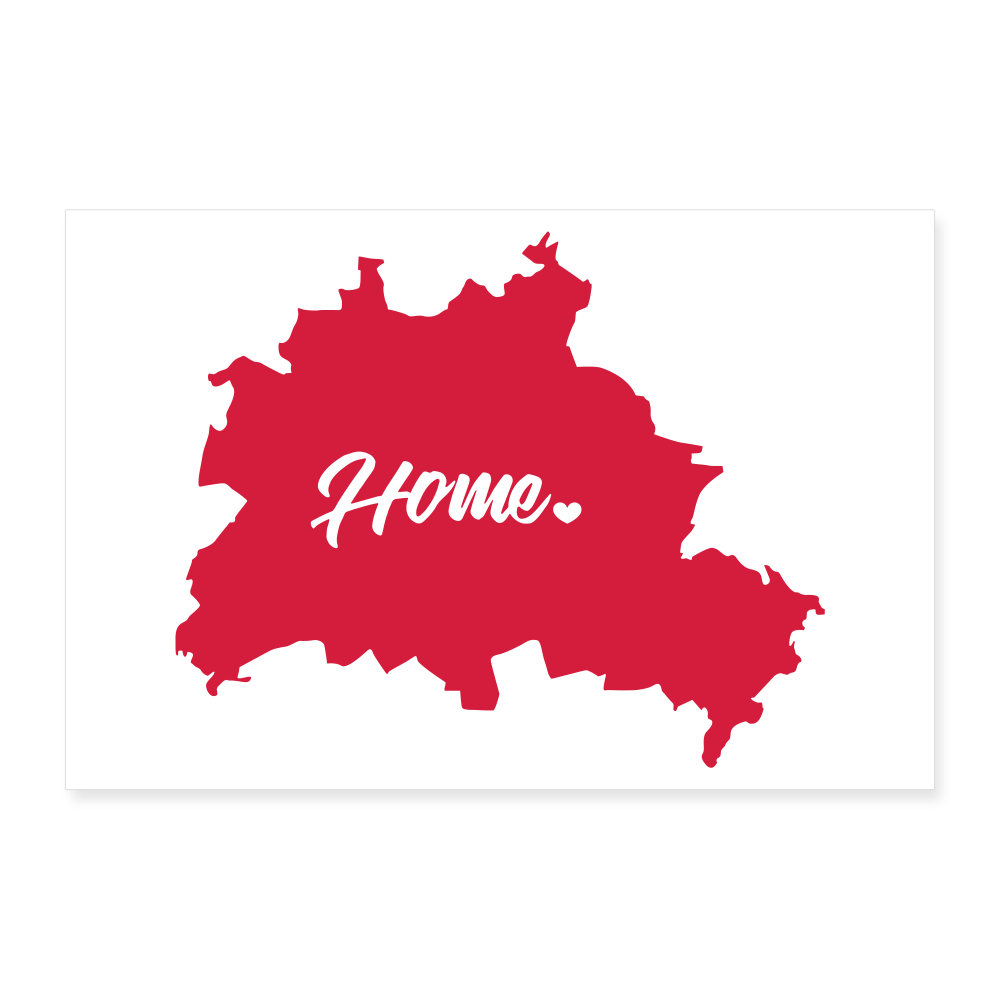 Heimat Berlin - Poster 60x40 cm - weiß