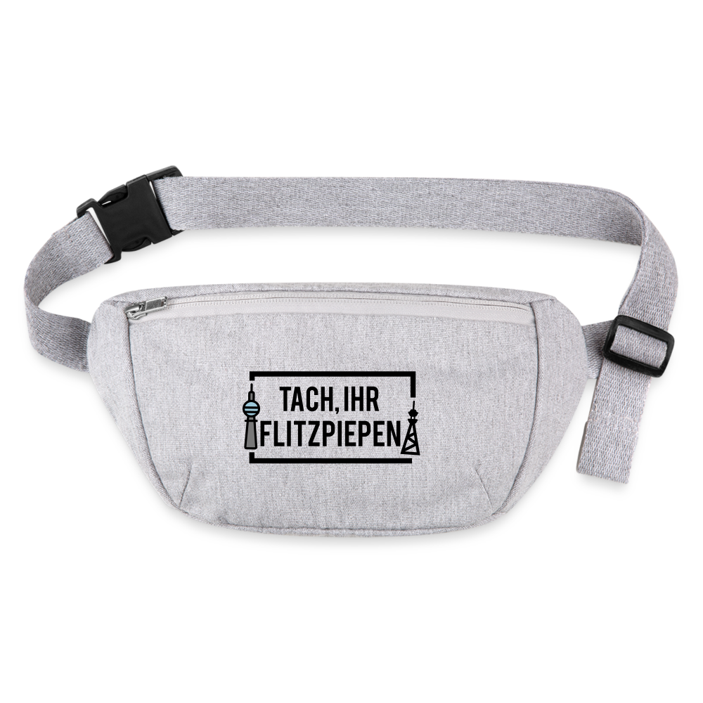 Tach ihr Flitzpiepen - Recycelte Gürteltasche - Grau meliert