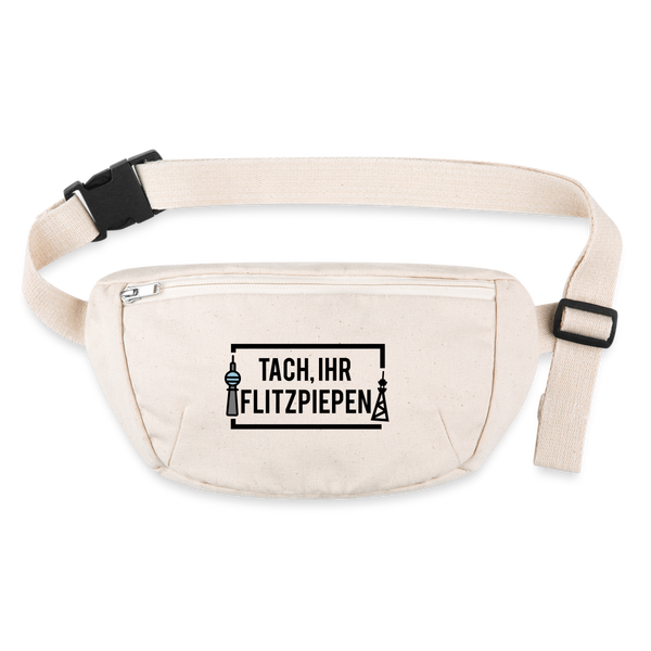 Tach ihr Flitzpiepen - Recycelte Gürteltasche - Naturweiß