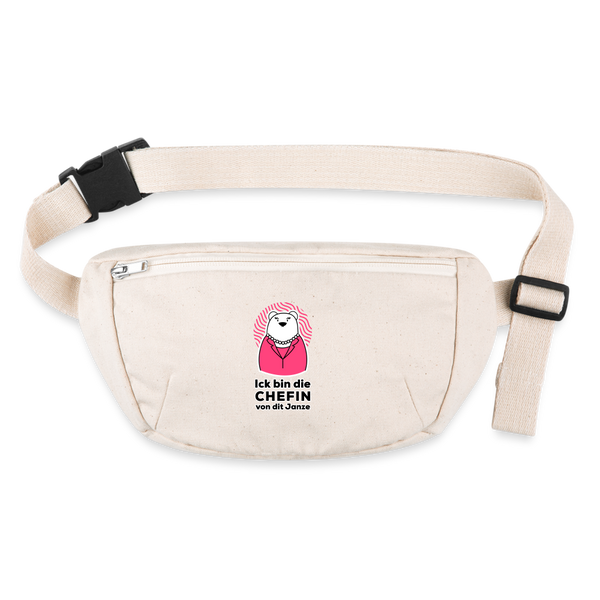 Chefin - Recycelte Gürteltasche - Naturweiß