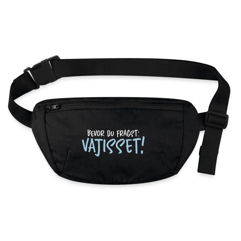 Bevor du fragst - Recycelte Gürteltasche - Schwarz
