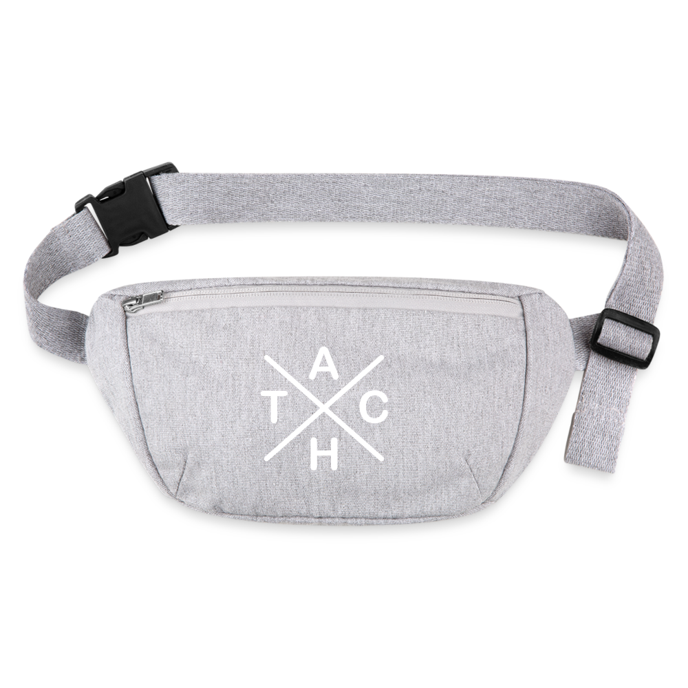 Tach X - Recycelte Gürteltasche - Grau meliert