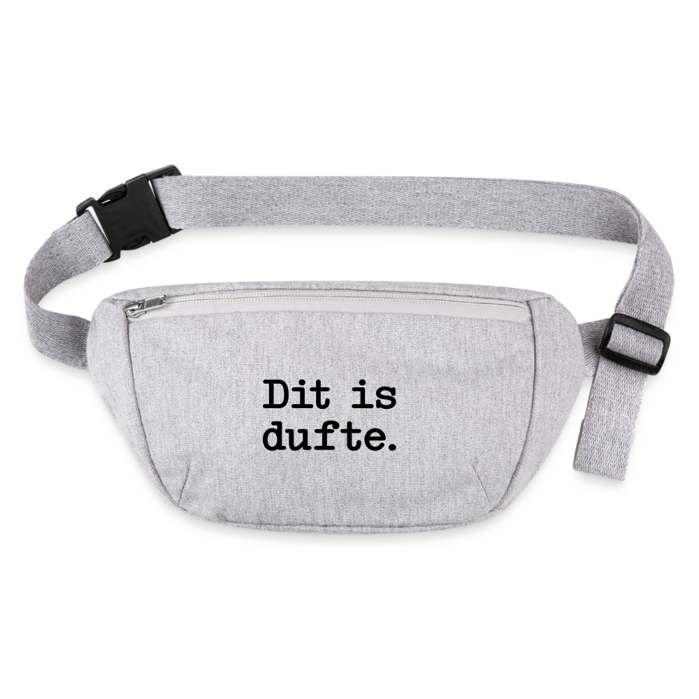 Dit is dufte - Recycelte Gürteltasche - Grau meliert