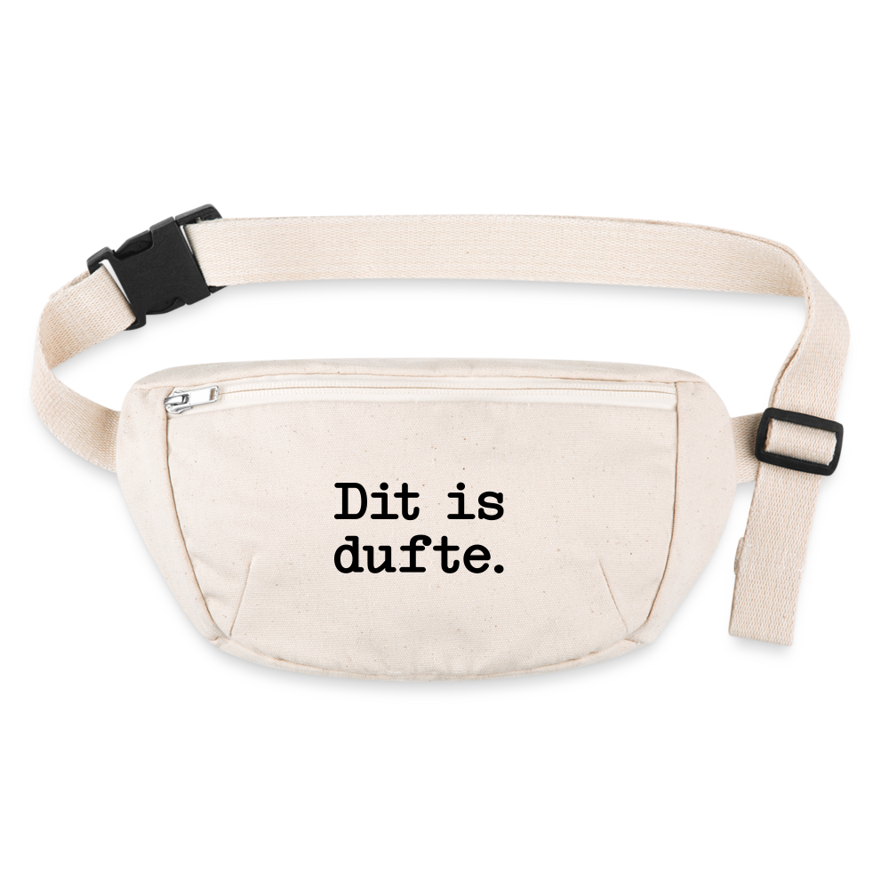 Dit is dufte - Recycelte Gürteltasche - Naturweiß