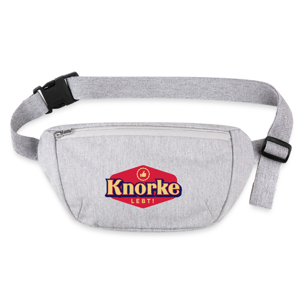 KNORKE lebt! - Recycelte Gürteltasche - Grau meliert