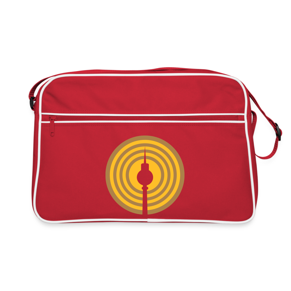 Berlin im Fokus - Retro Tasche - Rot/Weiß