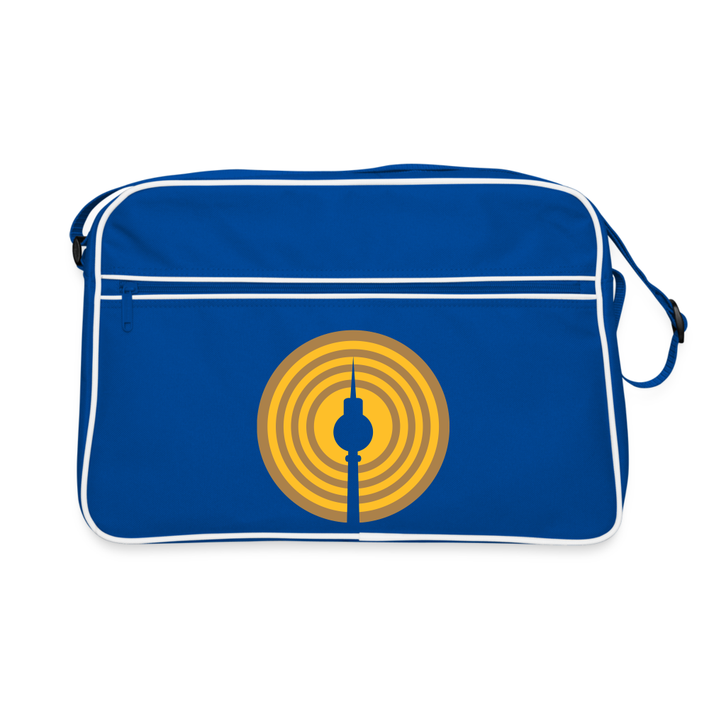 Berlin im Fokus - Retro Tasche - Blau/Weiß