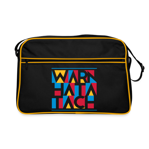 Warn Hata Tach - Retro Tasche - Schwarz/Gold