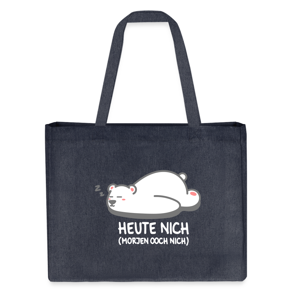 Heute nich! - Shopping Bag - midnight Blue