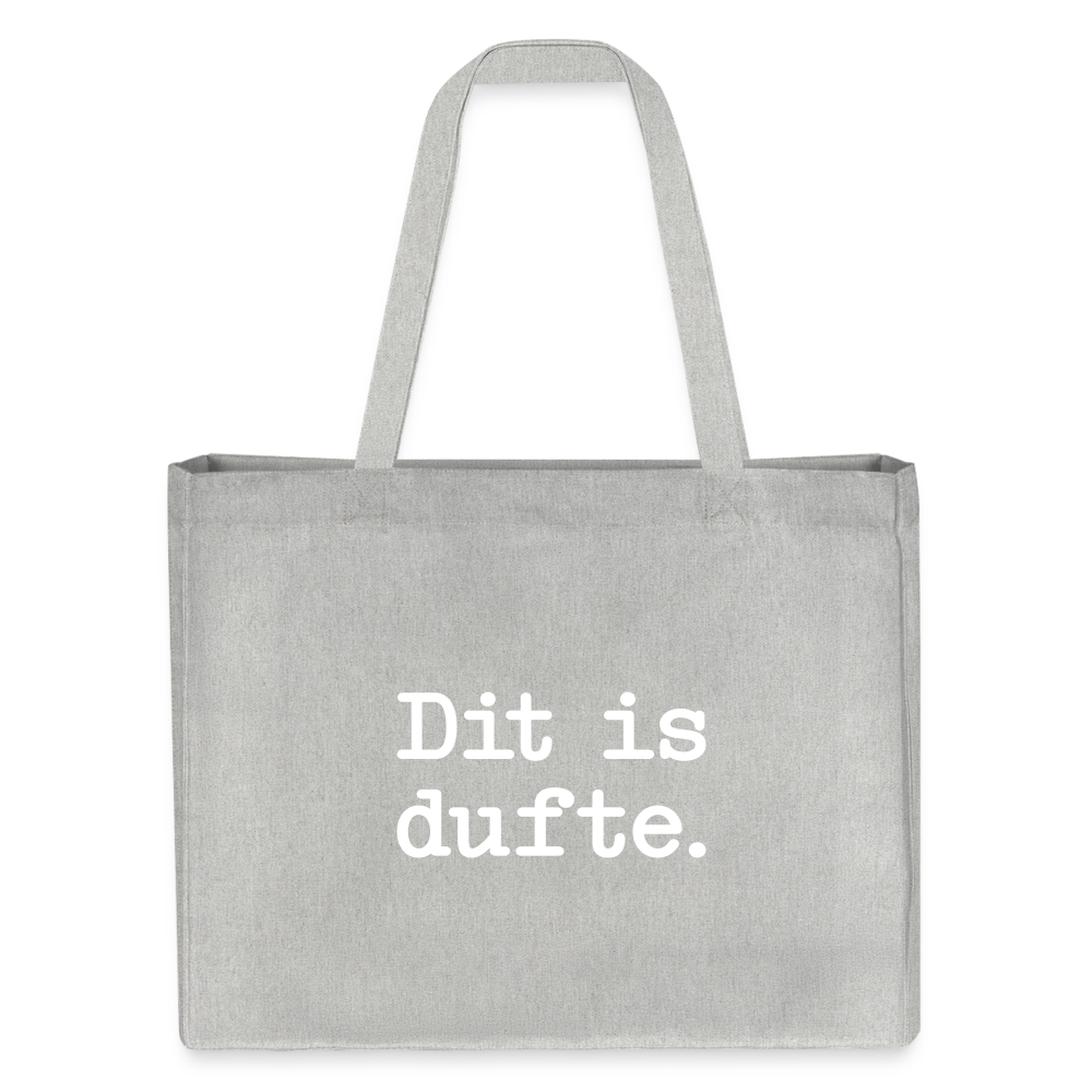 Dit is dufte - Shopping Bag - Grau meliert