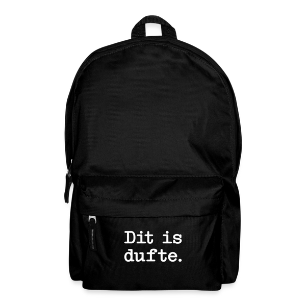 Dit is dufte - Rucksack - Schwarz