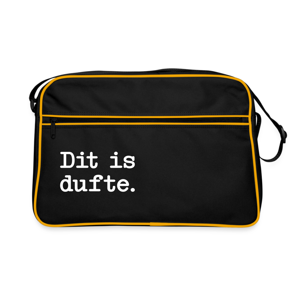 Dit is dufte - Retro Tasche - Schwarz/Gold