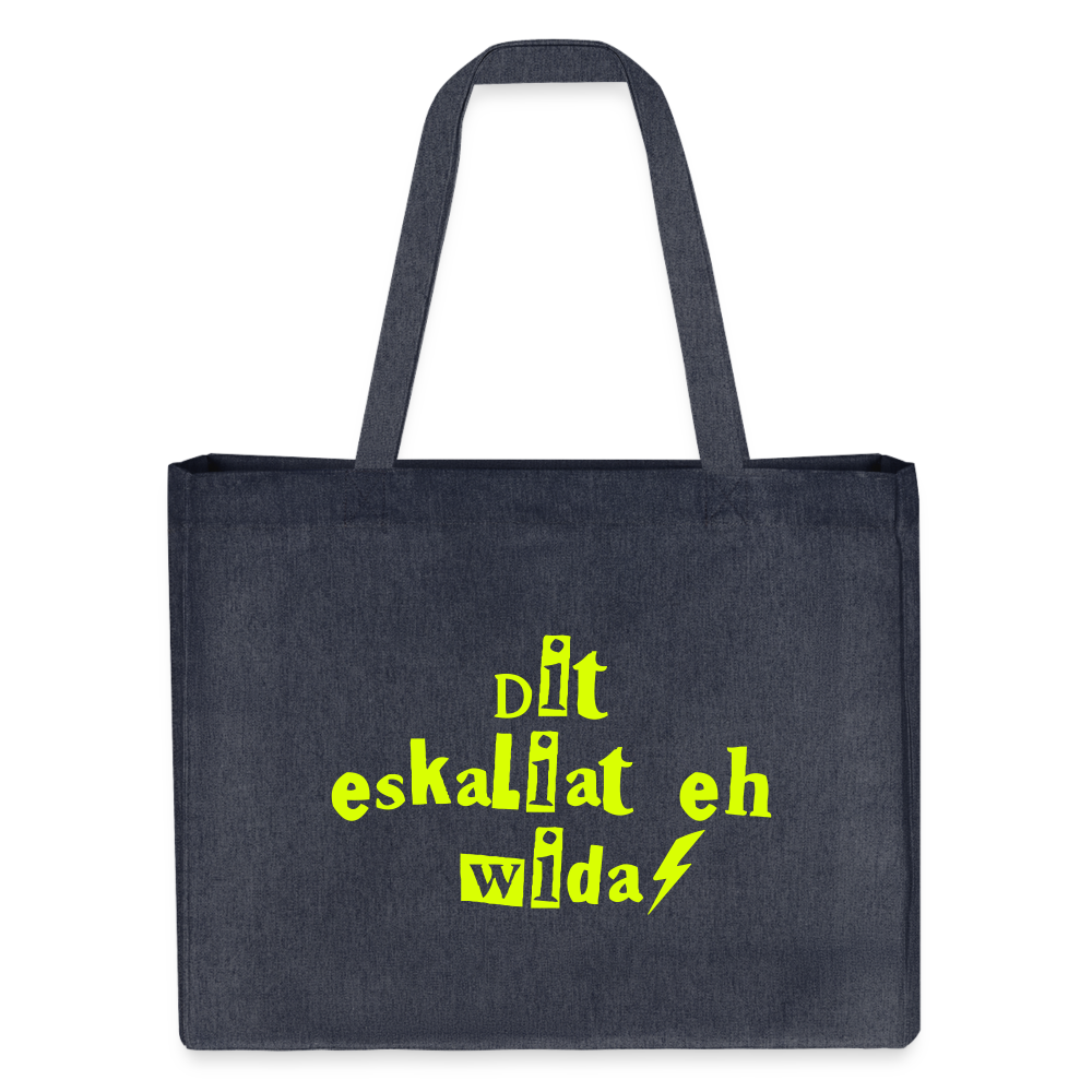 Dit eskaliat eh wilda  - Shopping Bag - midnight Blue