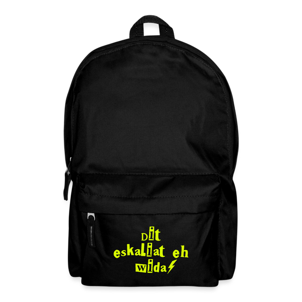 Dit eskaliat eh wilda  - Rucksack - Schwarz