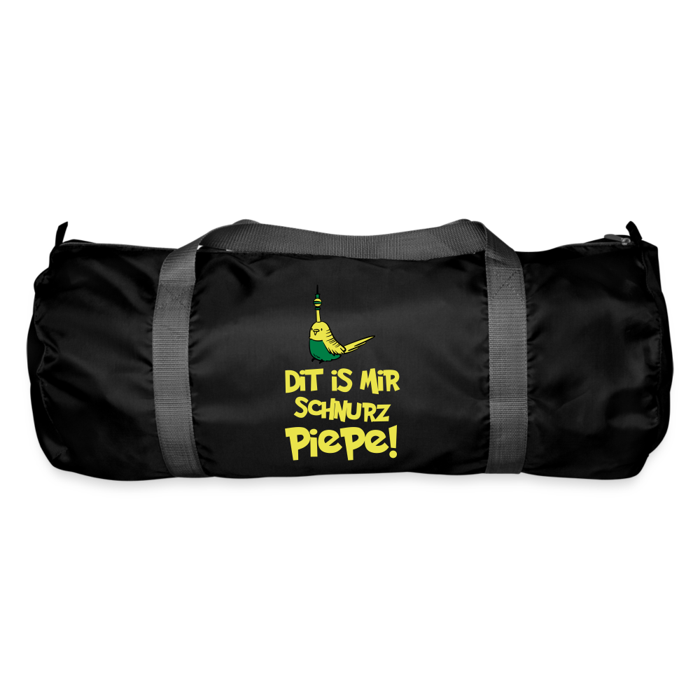 Dit is mir Schnurz Piepe - Sporttasche - Schwarz