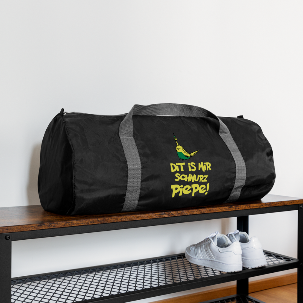 Dit is mir Schnurz Piepe - Sporttasche - Schwarz
