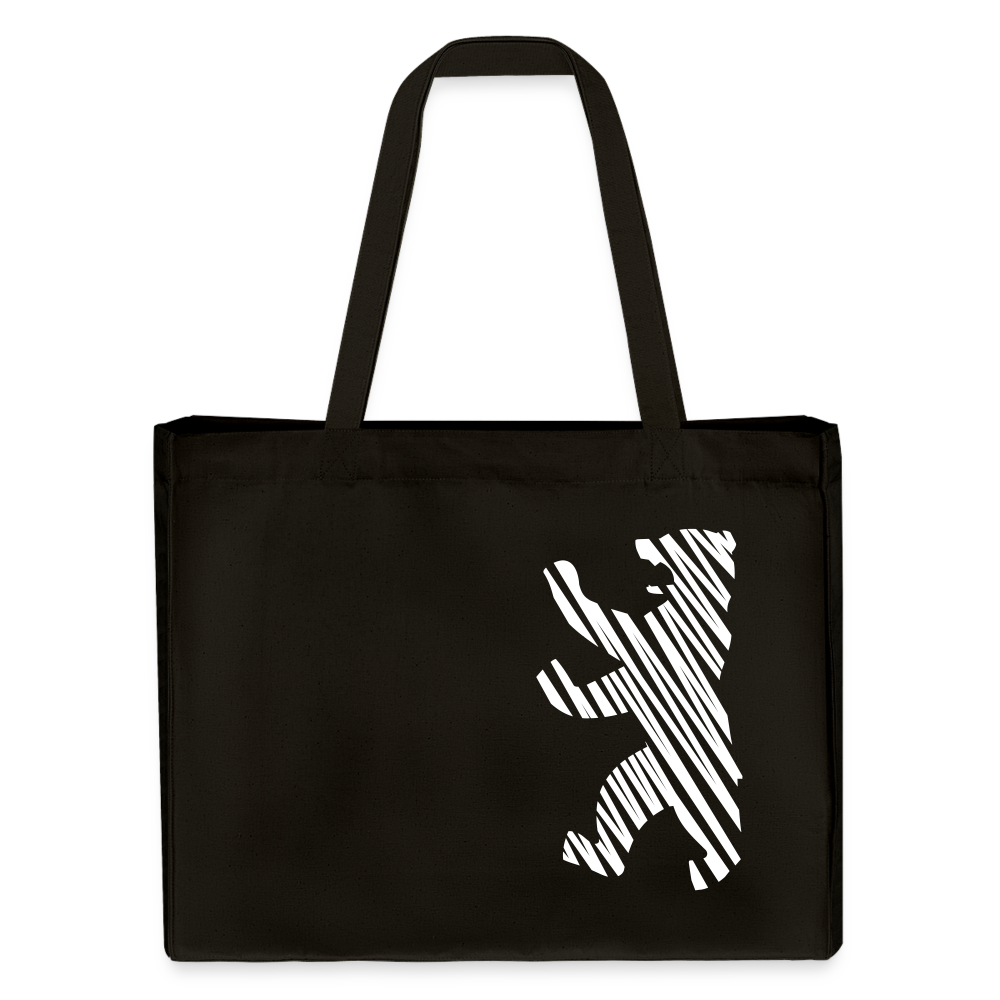 Berliner Bär im Netz - weiß - Shopping Bag - Schwarz