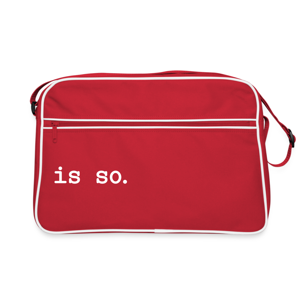 Is So  - Retro Tasche - Rot/Weiß