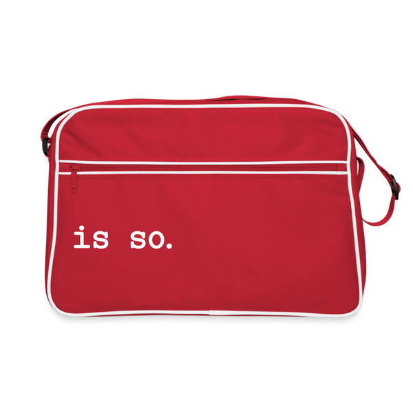 Is So  - Retro Tasche - Rot/Weiß