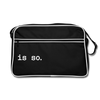 Is So  - Retro Tasche - Schwarz/Weiß