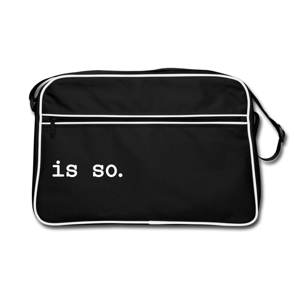 Is So  - Retro Tasche - Schwarz/Weiß