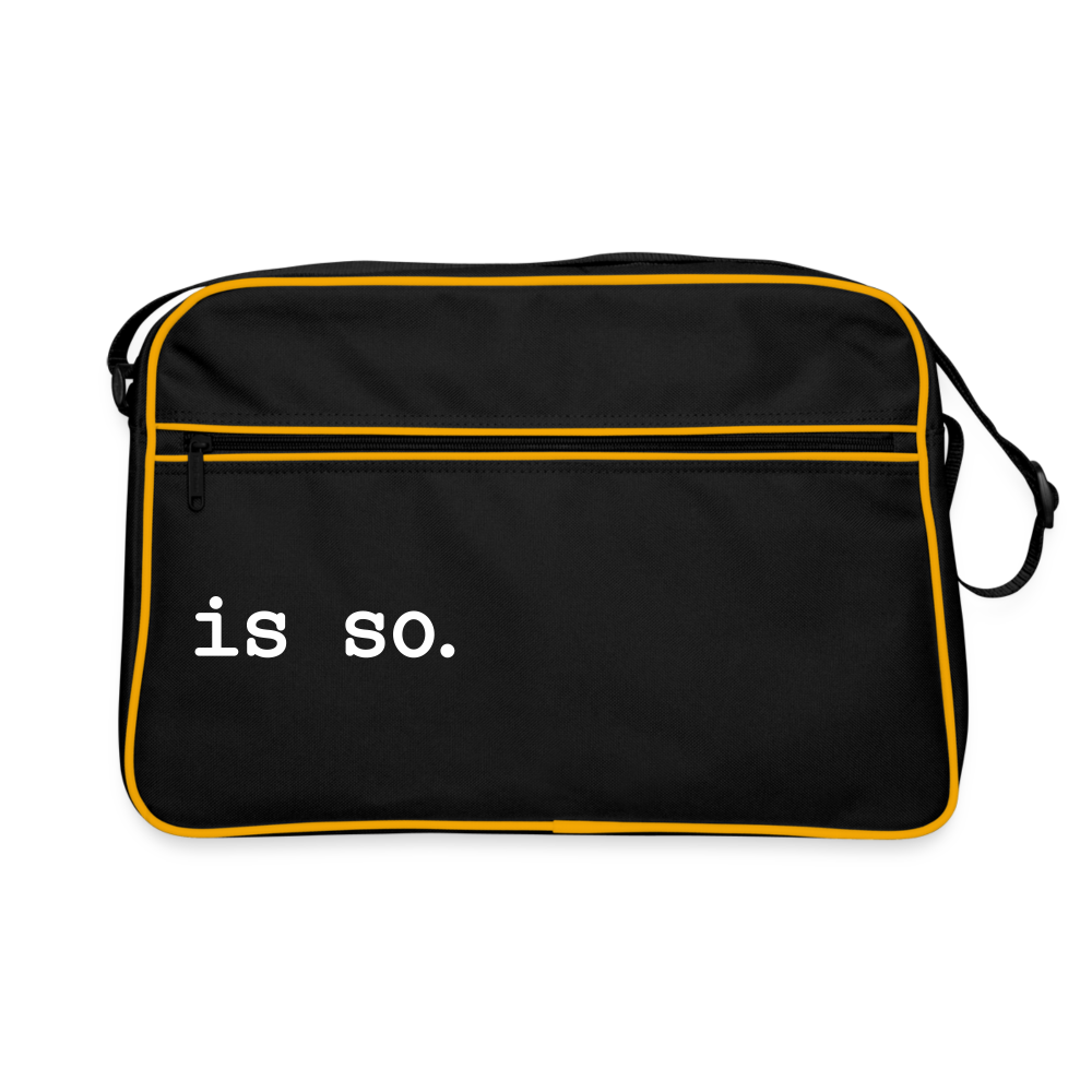 Is So  - Retro Tasche - Schwarz/Gold
