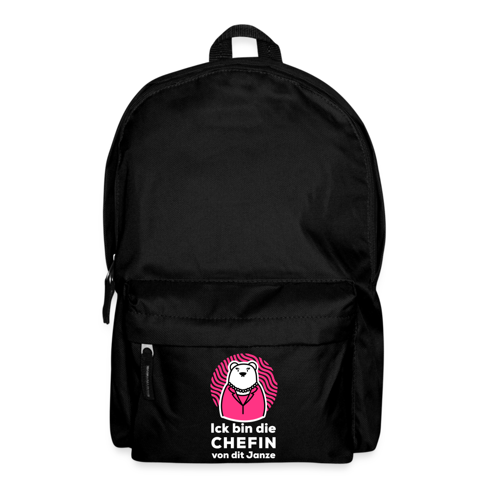 Chefin - Rucksack - Schwarz
