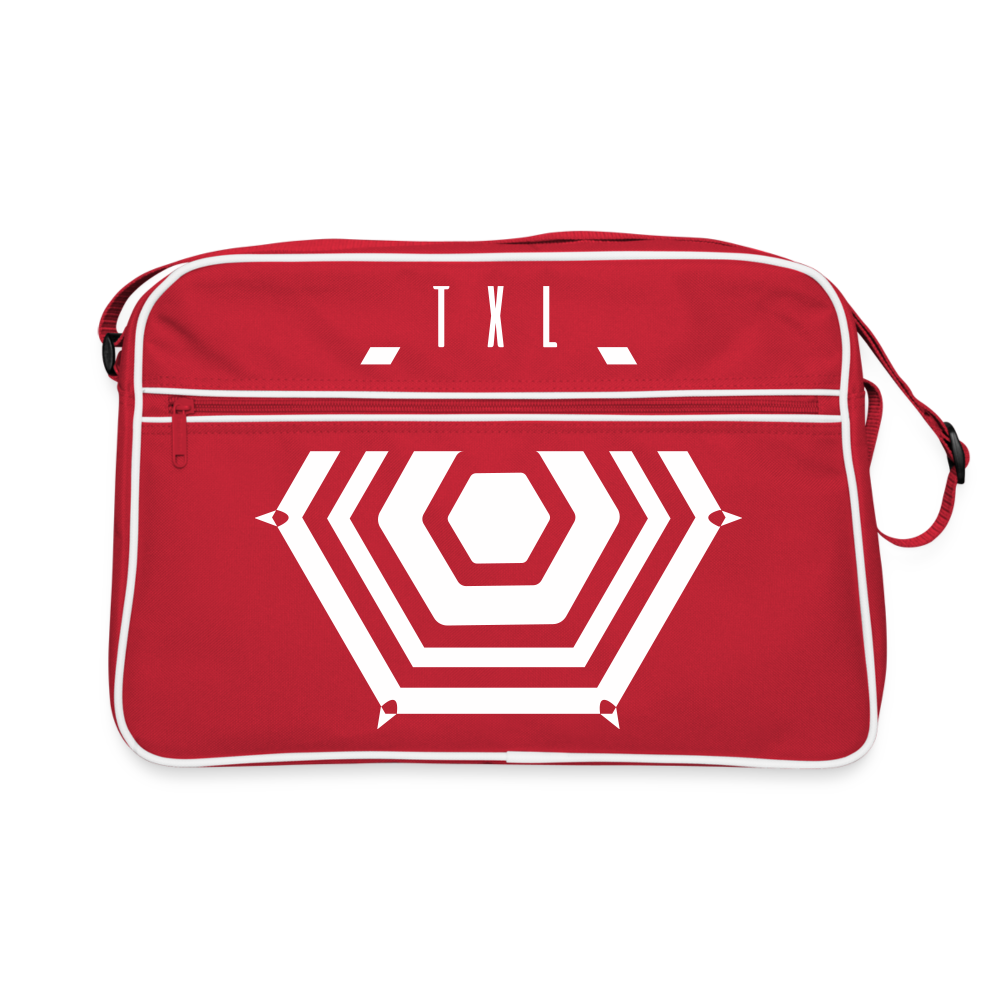 Tegel TXL Umrisse - Retro Tasche - Rot/Weiß