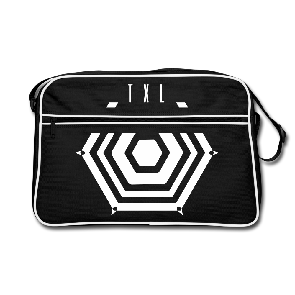 Tegel TXL Umrisse - Retro Tasche - Schwarz/Weiß