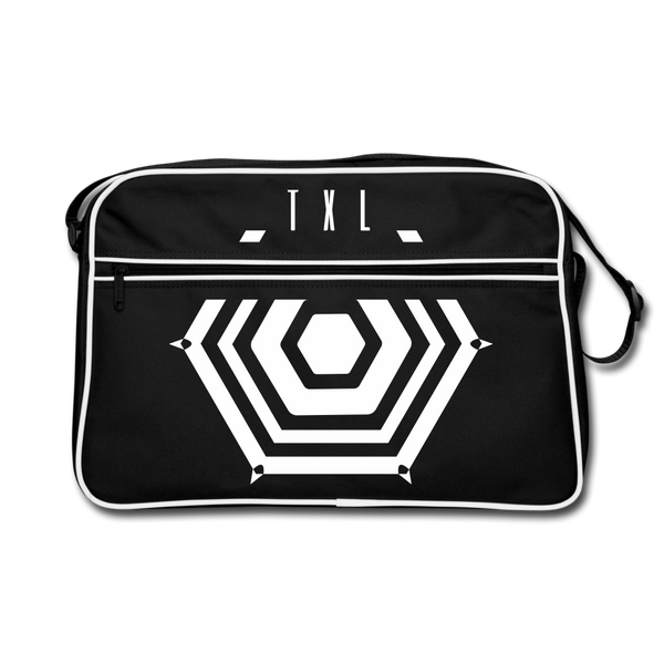 Tegel TXL Umrisse - Retro Tasche - Schwarz/Weiß