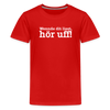 Wenn de dit liest, hör uf! - Teenager Premium T-Shirt - Rot