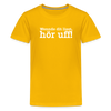 Wenn de dit liest, hör uf! - Teenager Premium T-Shirt - Sonnengelb