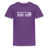 Wenn de dit liest, hör uf! - Teenager Premium T-Shirt - Lila