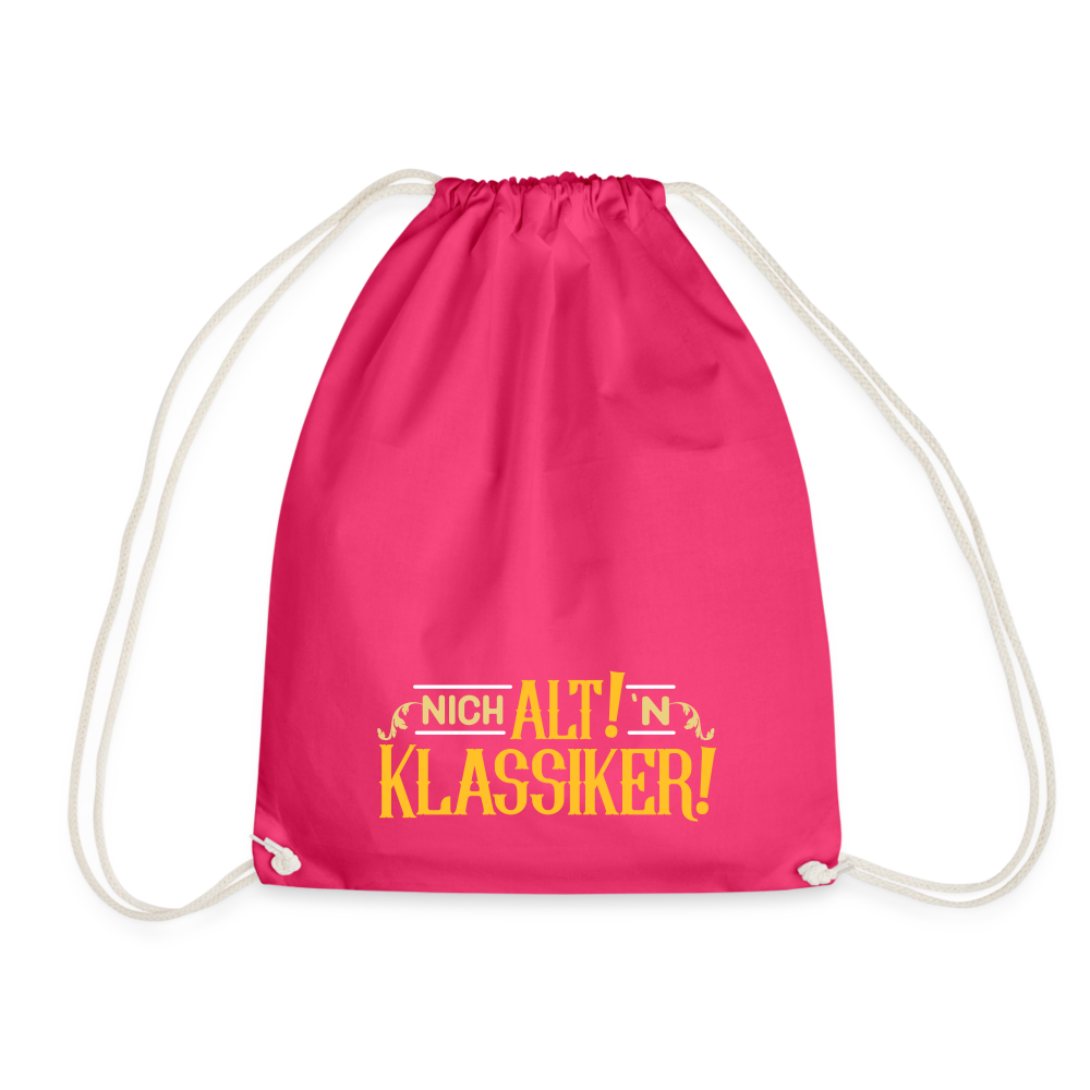 Nich alt! 'n Klassiker! - Turnbeutel - Fuchsia