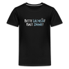Bitte lächeln! Hast Zähne! - Teenager Premium T-Shirt - Schwarz